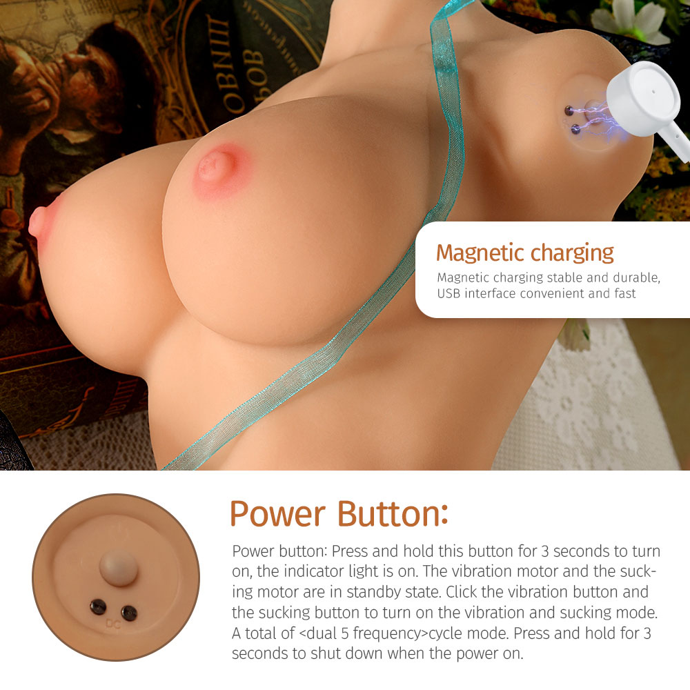 Мастурбатор торс секс-куклы с вибрацией - фото 2 | lovedoll Мастурбатор торс на кнопке