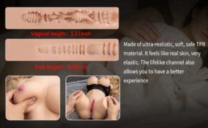 Мастурбатор торс секс-куклы с вибрацией - фото 6 | lovedoll Текстура отверстий мастурбатора