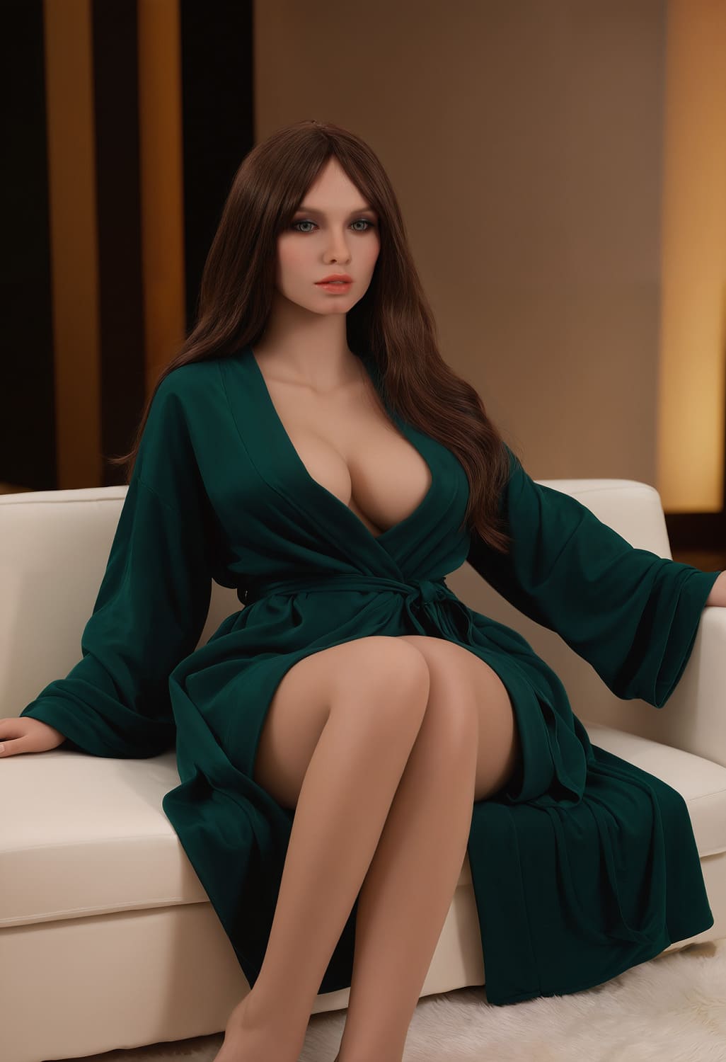 Секс-кукла carmen - фото 4 | lovedoll Секс-кукла carmen сидит на диване