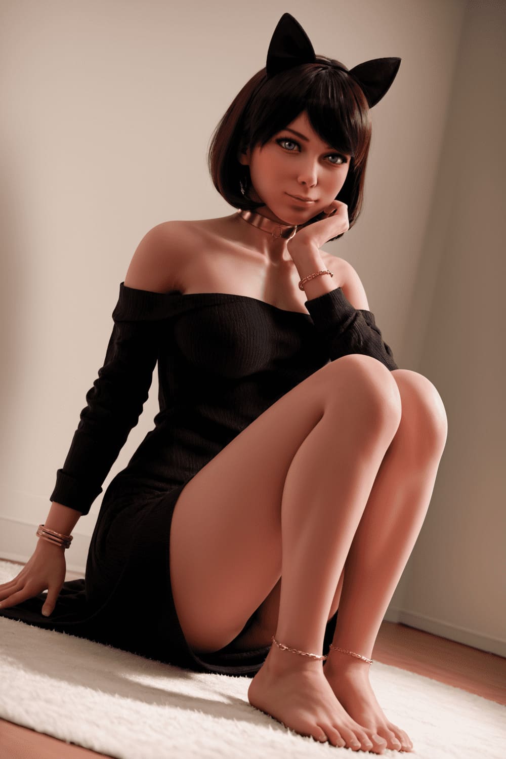 Секс-кукла gianna - фото 6 | lovedoll Секс-кукла gianna сидит на коврике