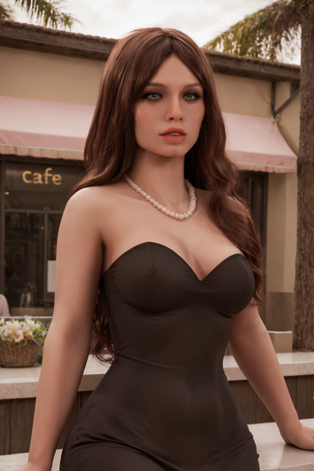Секс-кукла morgan - фото 2 | lovedoll Секс-кукла morgan в чёрном платье