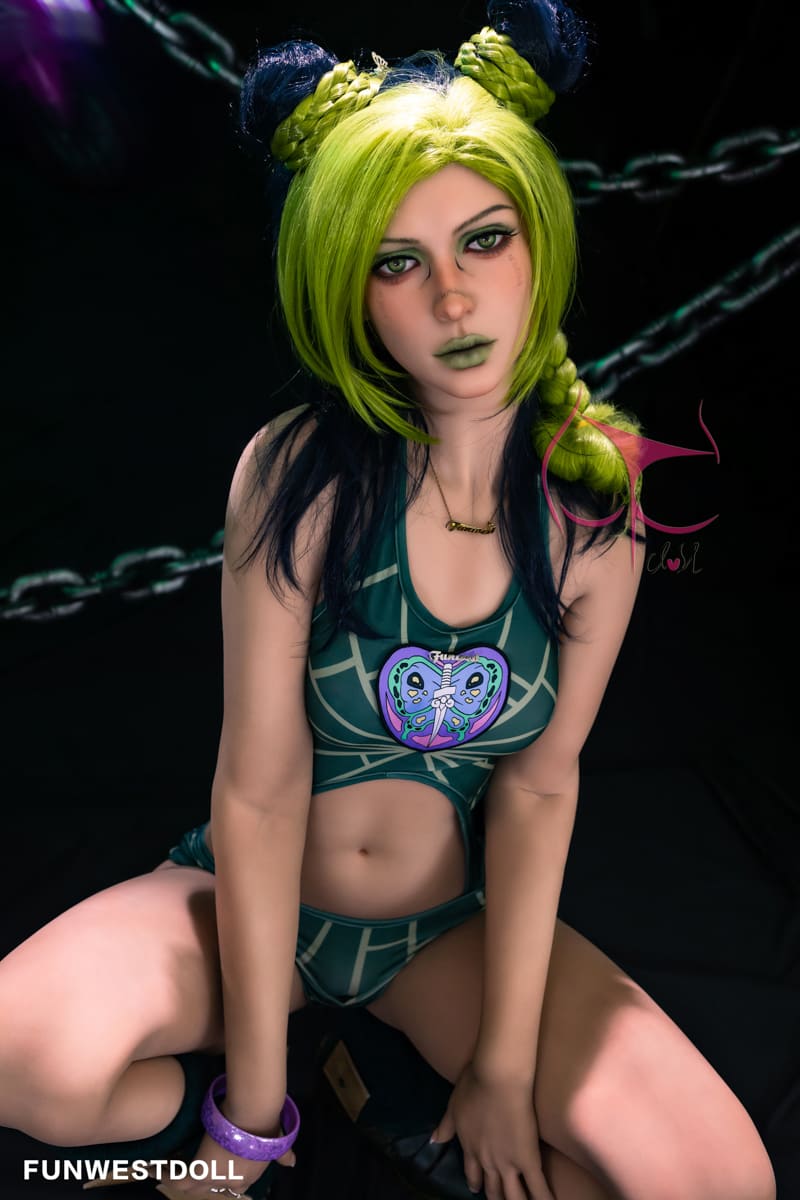Секс-кукла jolyne cujoh - фото 13 | lovedoll Секс-кукла jolyne cujoh с салатовыми волосами и губами