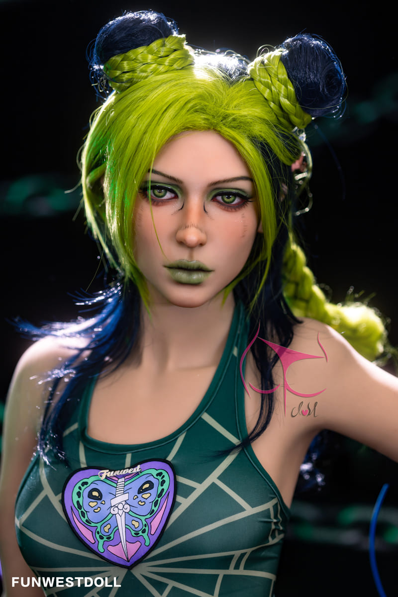 Секс-кукла jolyne cujoh - фото 2 | lovedoll Секс-кукла jolyne cujoh с салатовыми волосами
