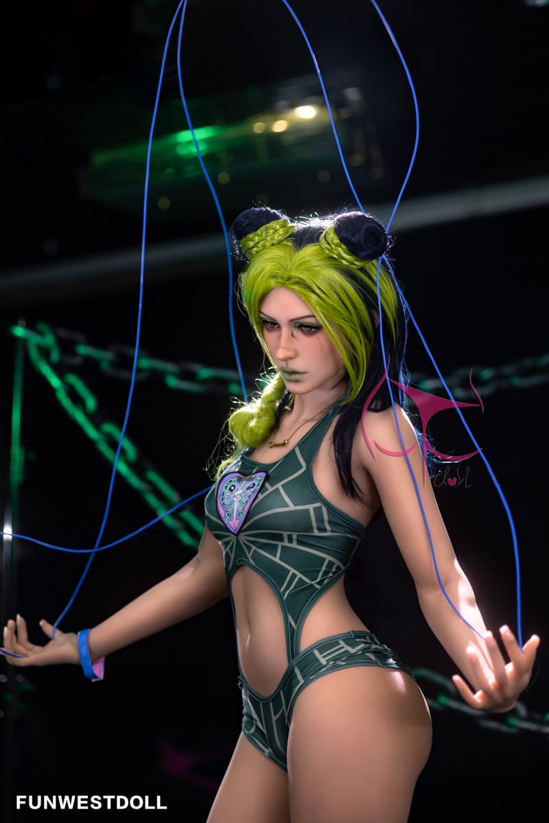 Секс-кукла jolyne cujoh - фото 5 | lovedoll Секс-кукла jolyne cujoh в сексуальном боди и с верёвками в руках