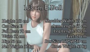 Параметри тіла 163 e | lovedoll Параметри тіла 163 e