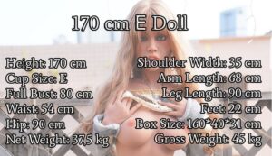 Параметри тіла 170 e | lovedoll Параметри тіла 170 e