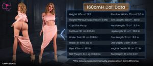 Параметри тіла funwestdoll 160 см бюст h | lovedoll Параметри тіла funwestdoll 160 см бюст h