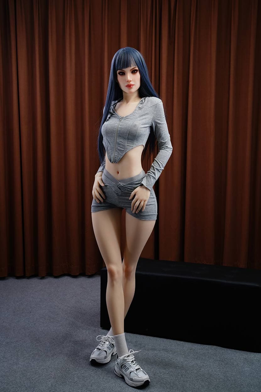 Секс-кукла shadow - фото 5 | lovedoll Секс-кукла shadow с синими волосами, вид во весь рост